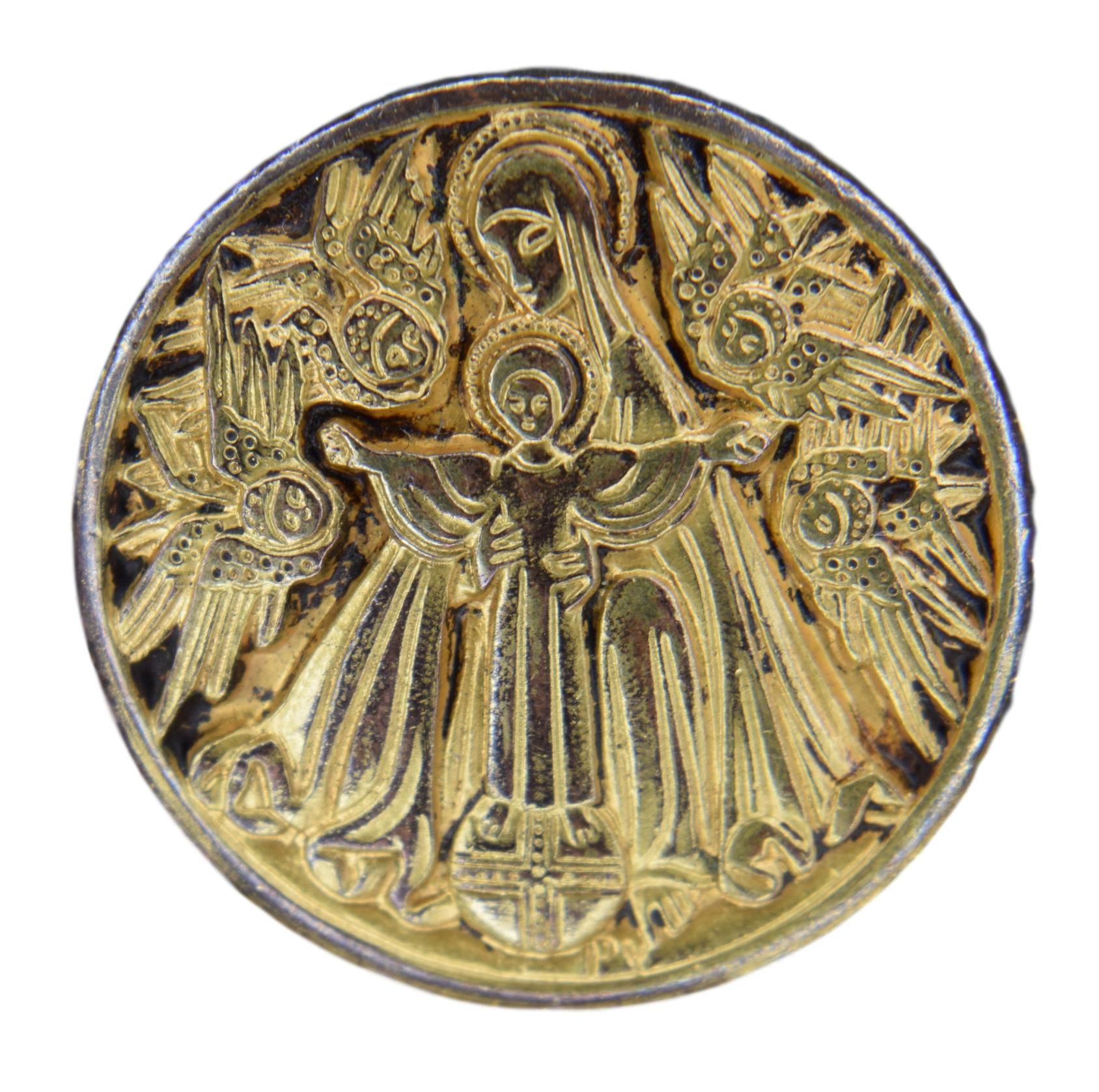 Religious Brooch Py - Charmantiques
