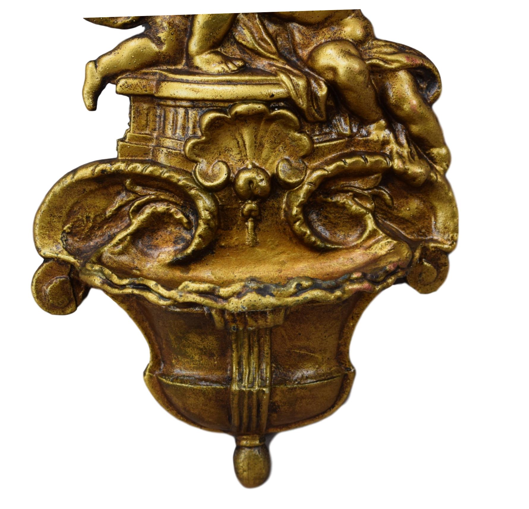 Angels Bronze Holy Water Font - Charmantiques