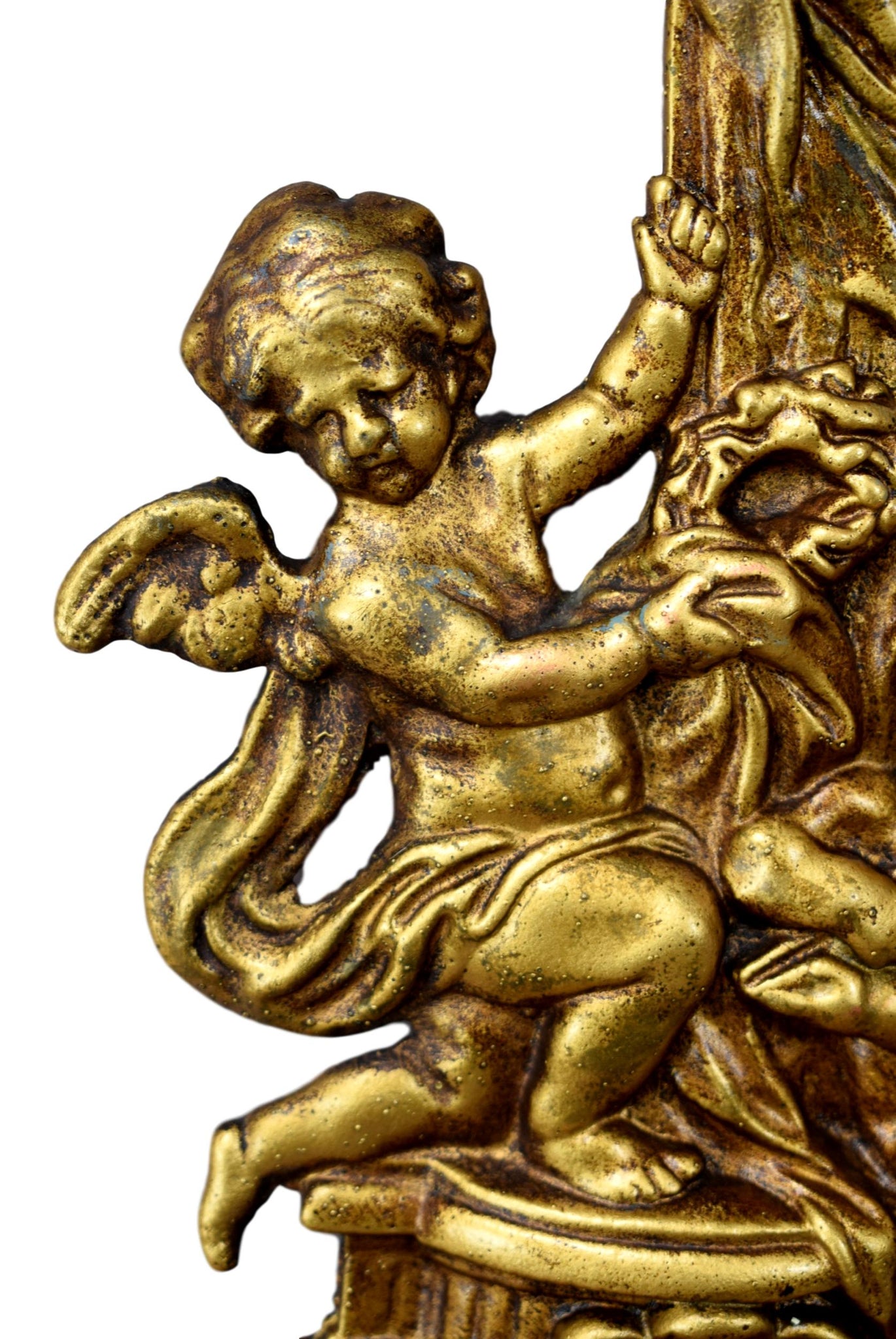 Angels Bronze Holy Water Font - Charmantiques