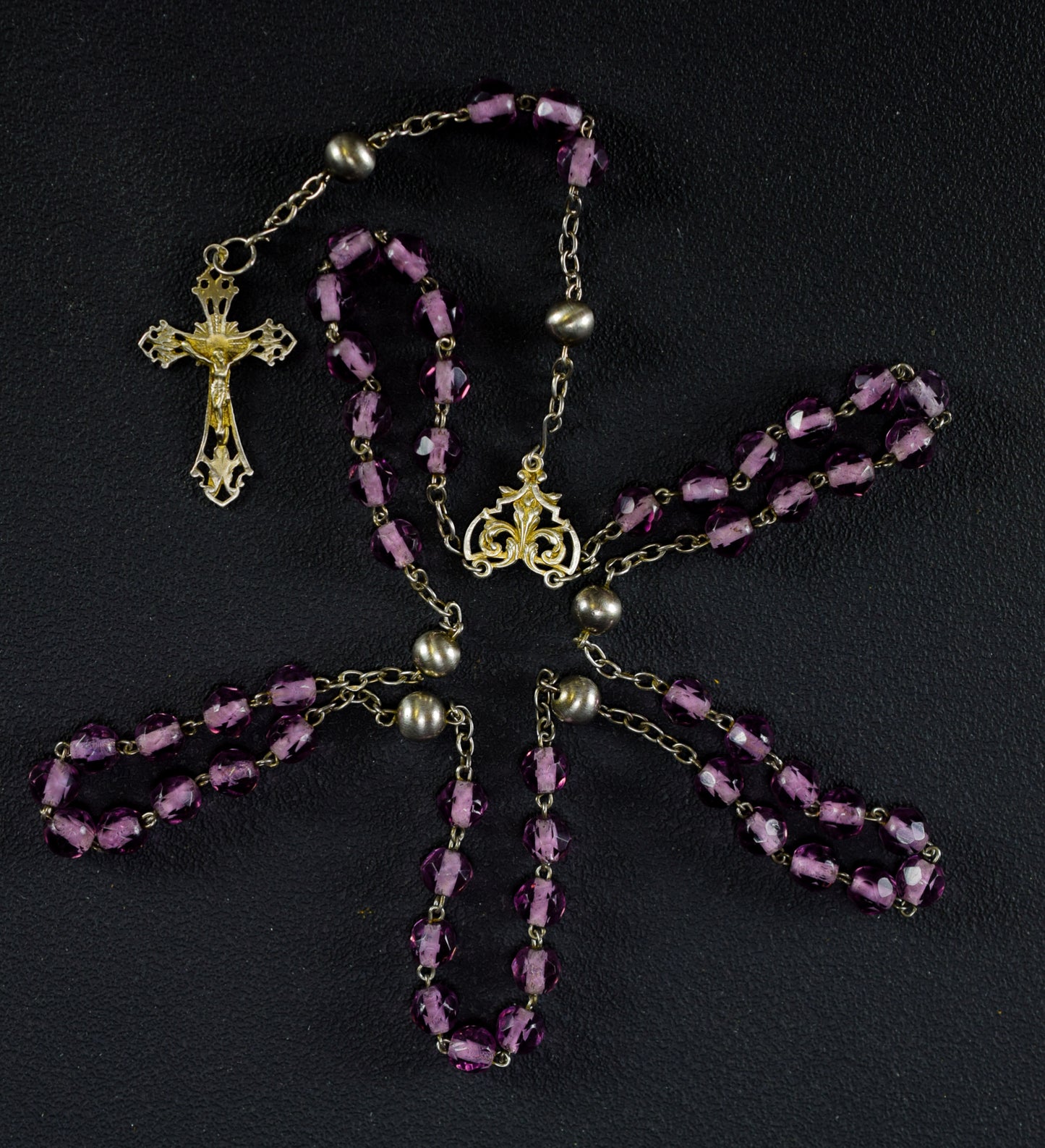 Purple & Silver Rosary