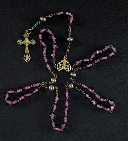 Purple & Silver Rosary