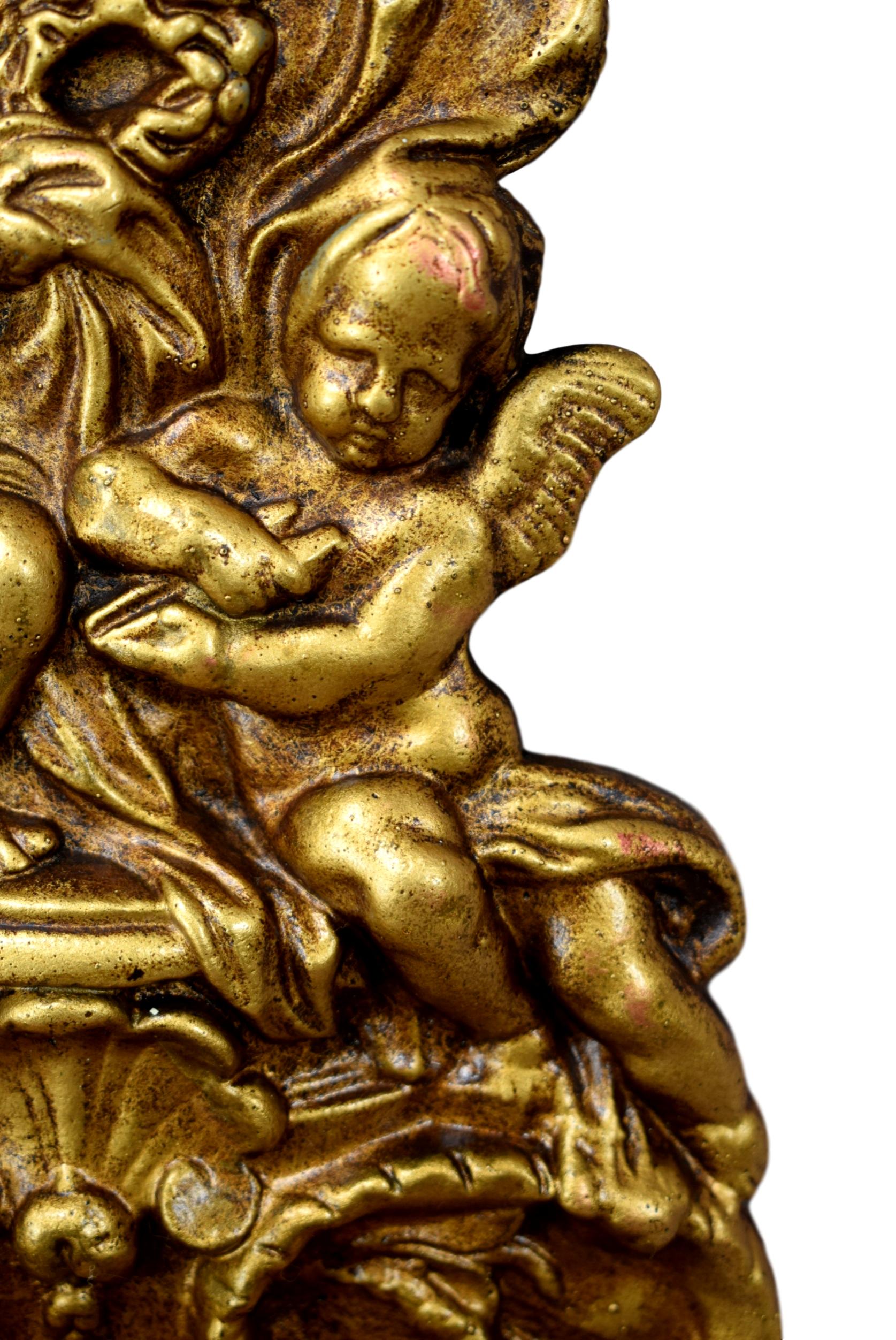 Angels Bronze Holy Water Font - Charmantiques