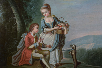 18th Century Oil Painting - Charmantiques