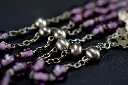 Purple & Silver Rosary