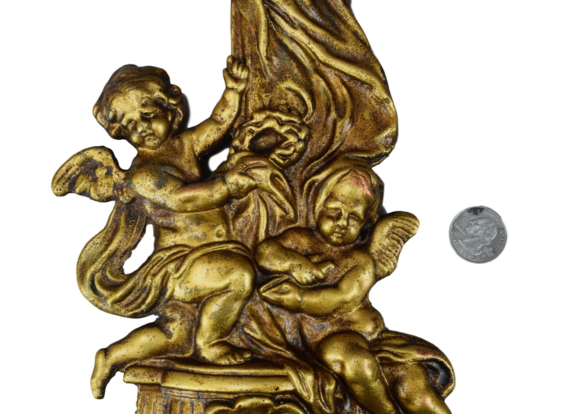 Angels Bronze Holy Water Font - Charmantiques