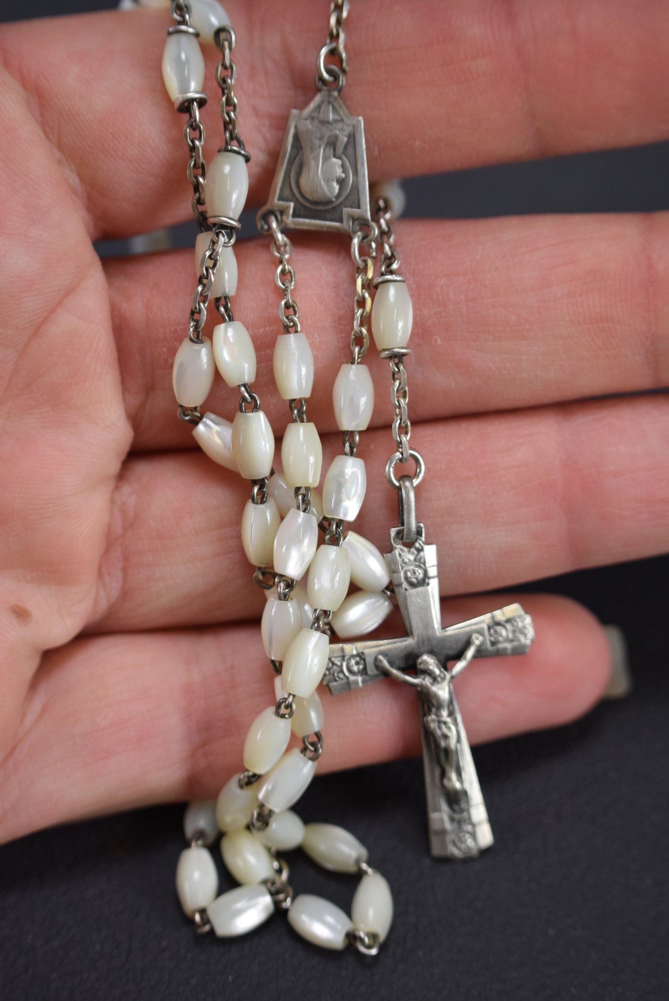 Mop & Silver Rosary