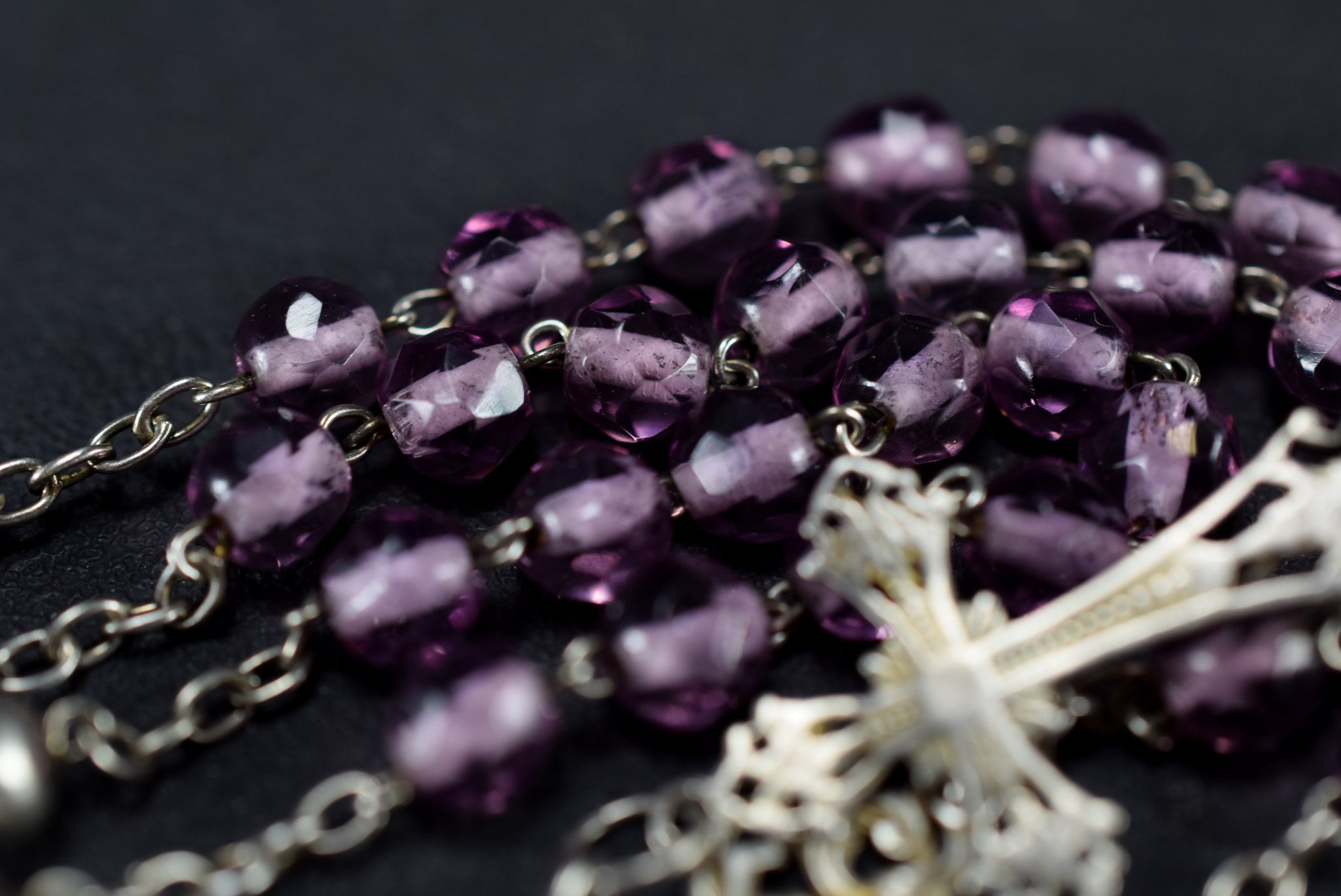 Purple & Silver Rosary