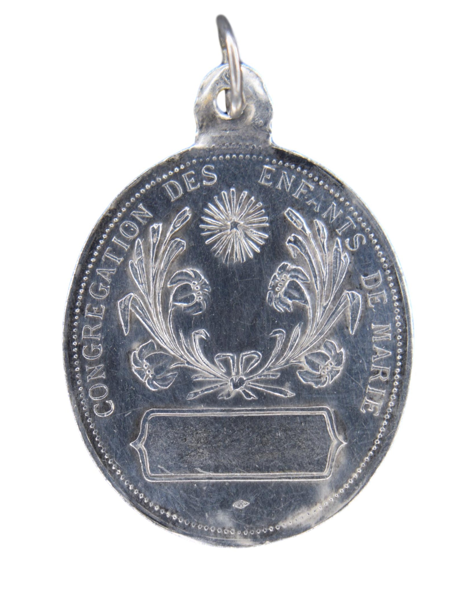 Religious Sterling Silver Medal - Charmantiques