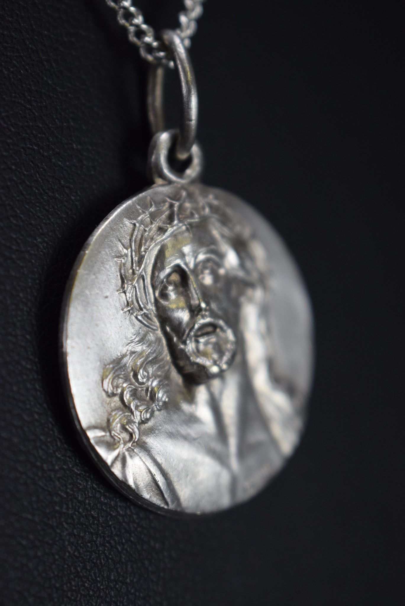 Jesus Christ Medal Pendant Vintage French