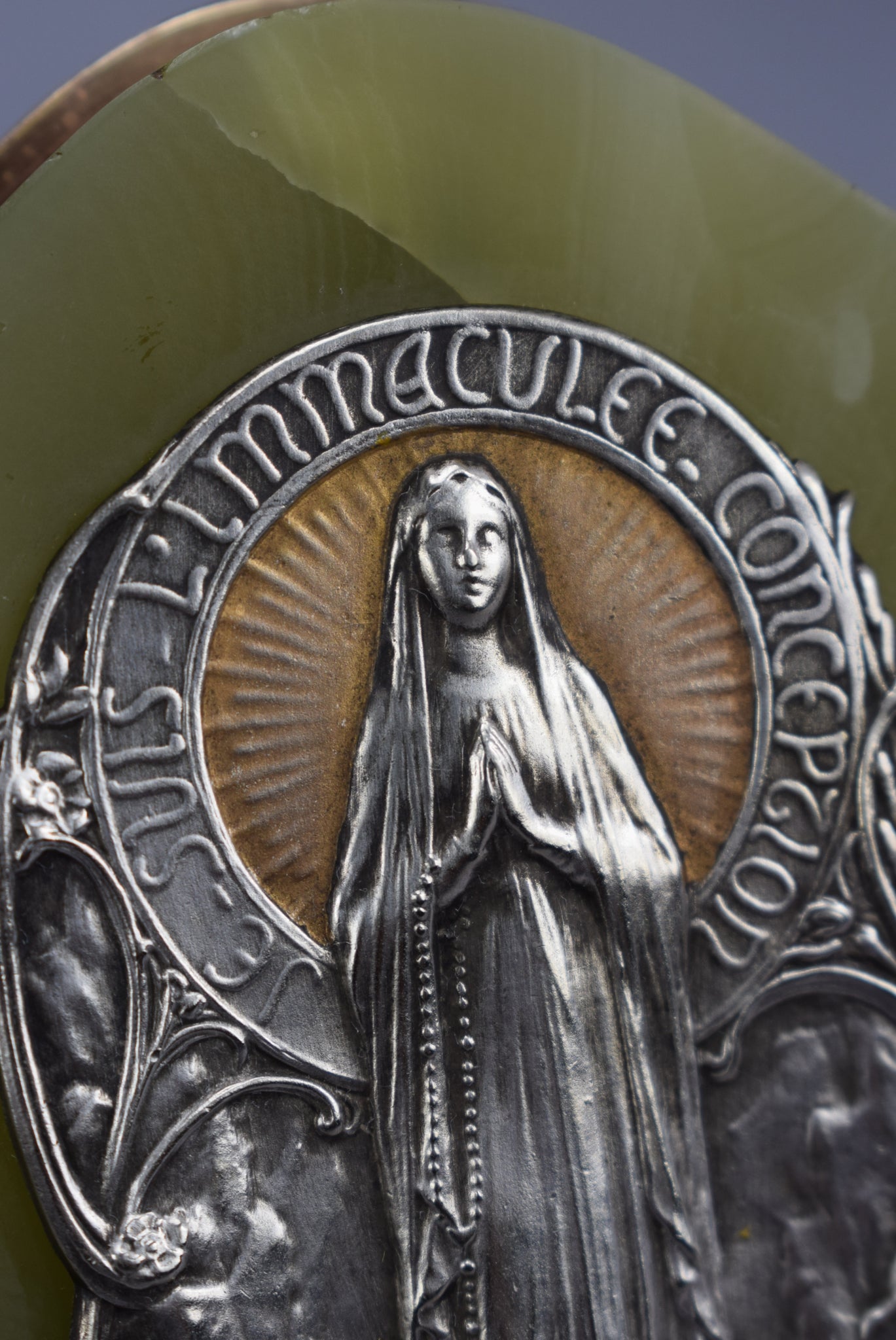 Lourdes Souvenir Plaque - Charmantiques
