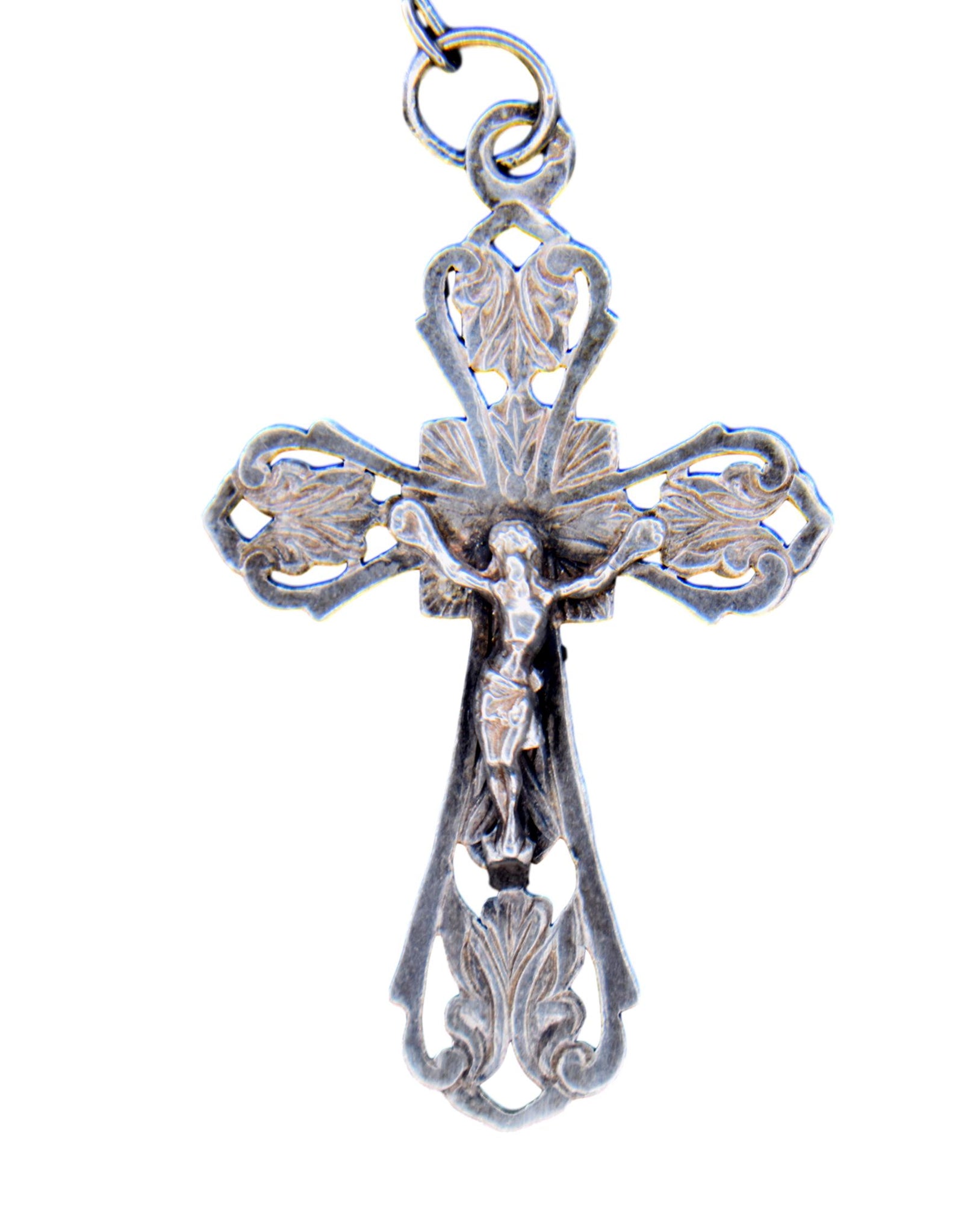 Art Nouveau Sterling Silver Rosary - Charmantiques