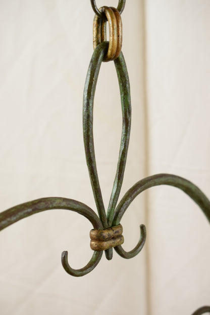 Green Wrought Iron Lantern