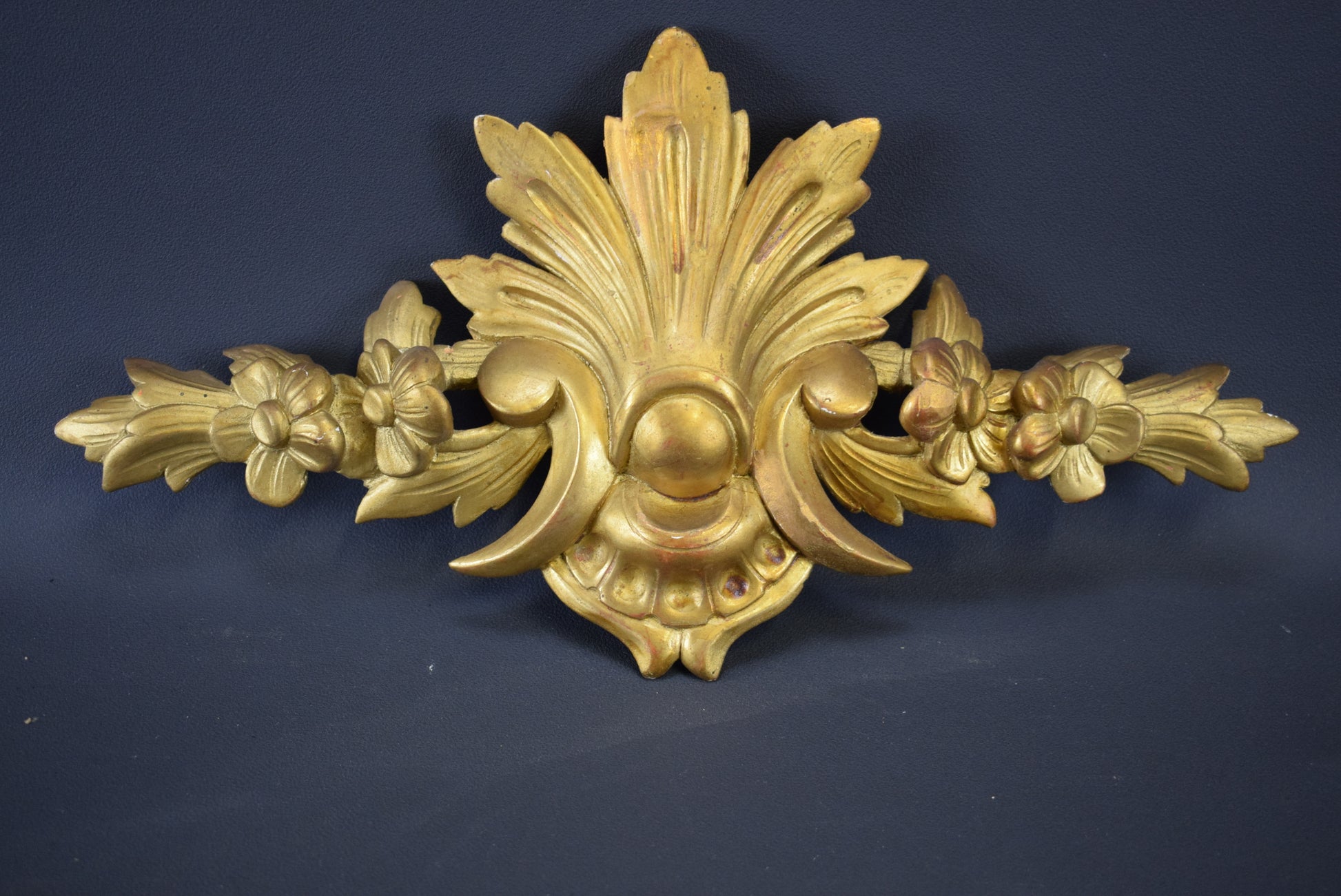 Gilt Wood Pediment - Charmantiques