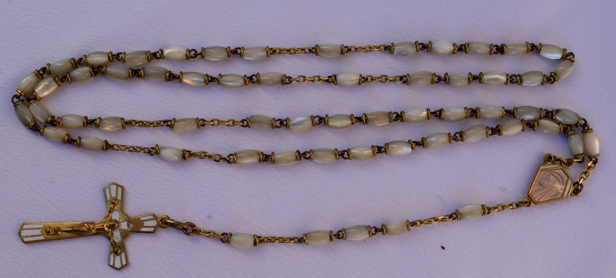 Vintage MOP Rosary - Charmantiques