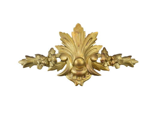 Gilt Wood Pediment - Charmantiques