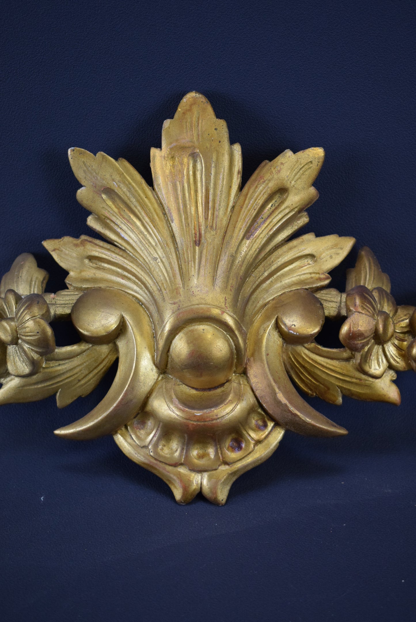 Gilt Wood Pediment - Charmantiques