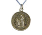 Antique French Our Lady Of La Salette Medal Pendant Charm