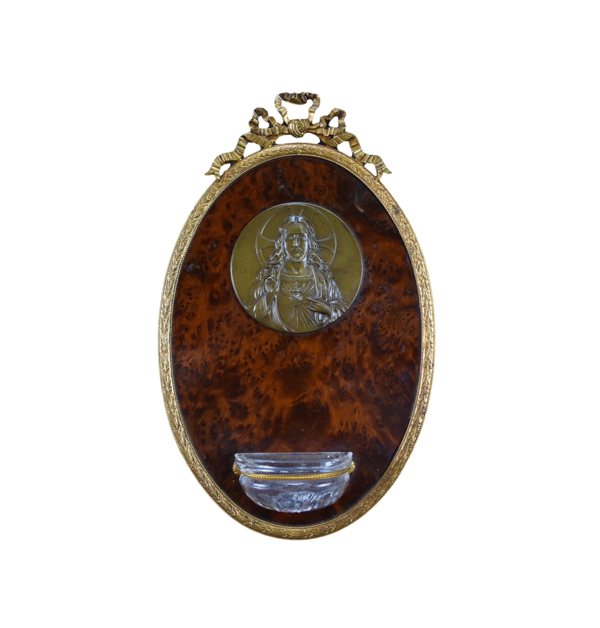 Jesus Sacred Heart Holy Water Font - Charmantiques