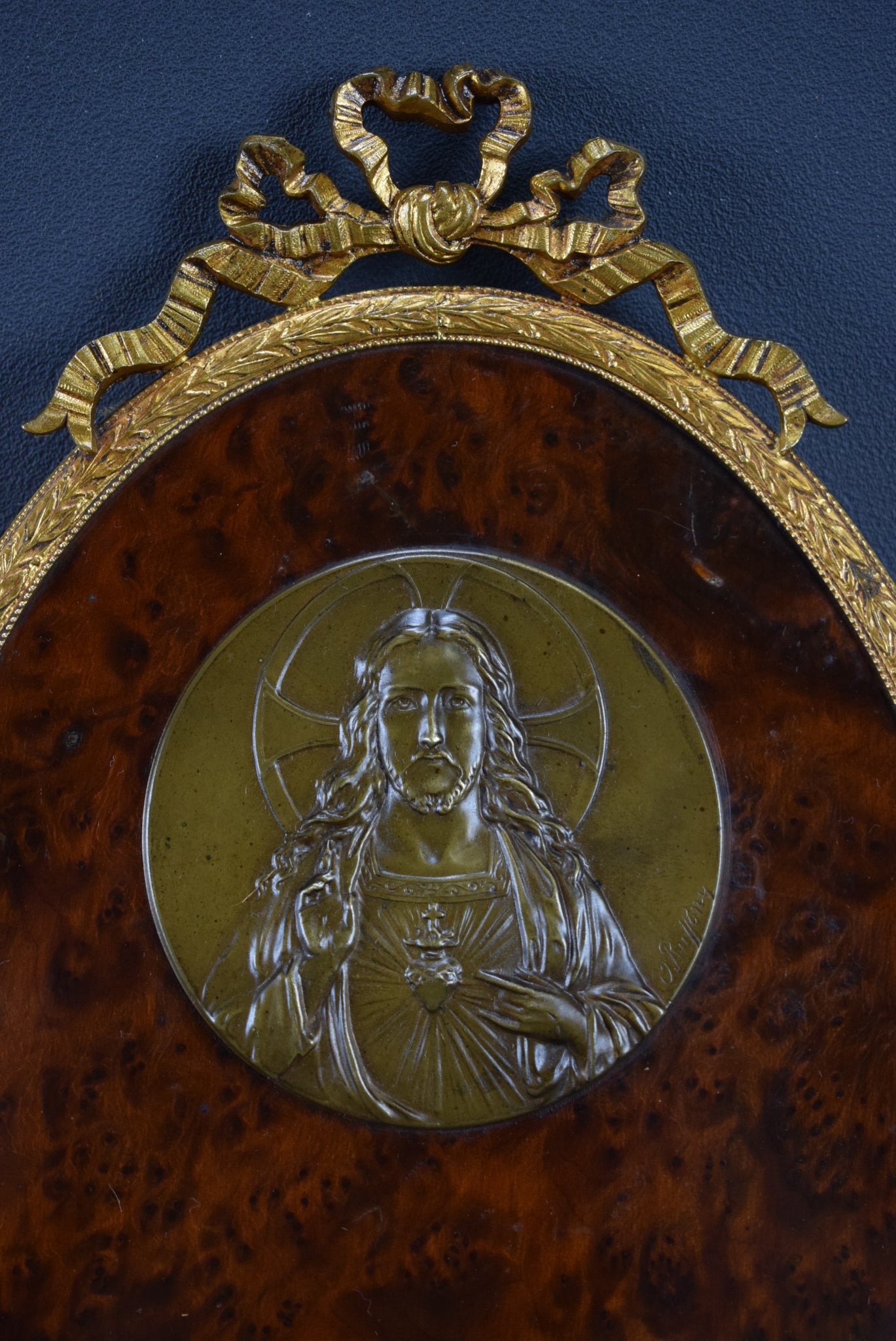 Jesus Sacred Heart Holy Water Font - Charmantiques