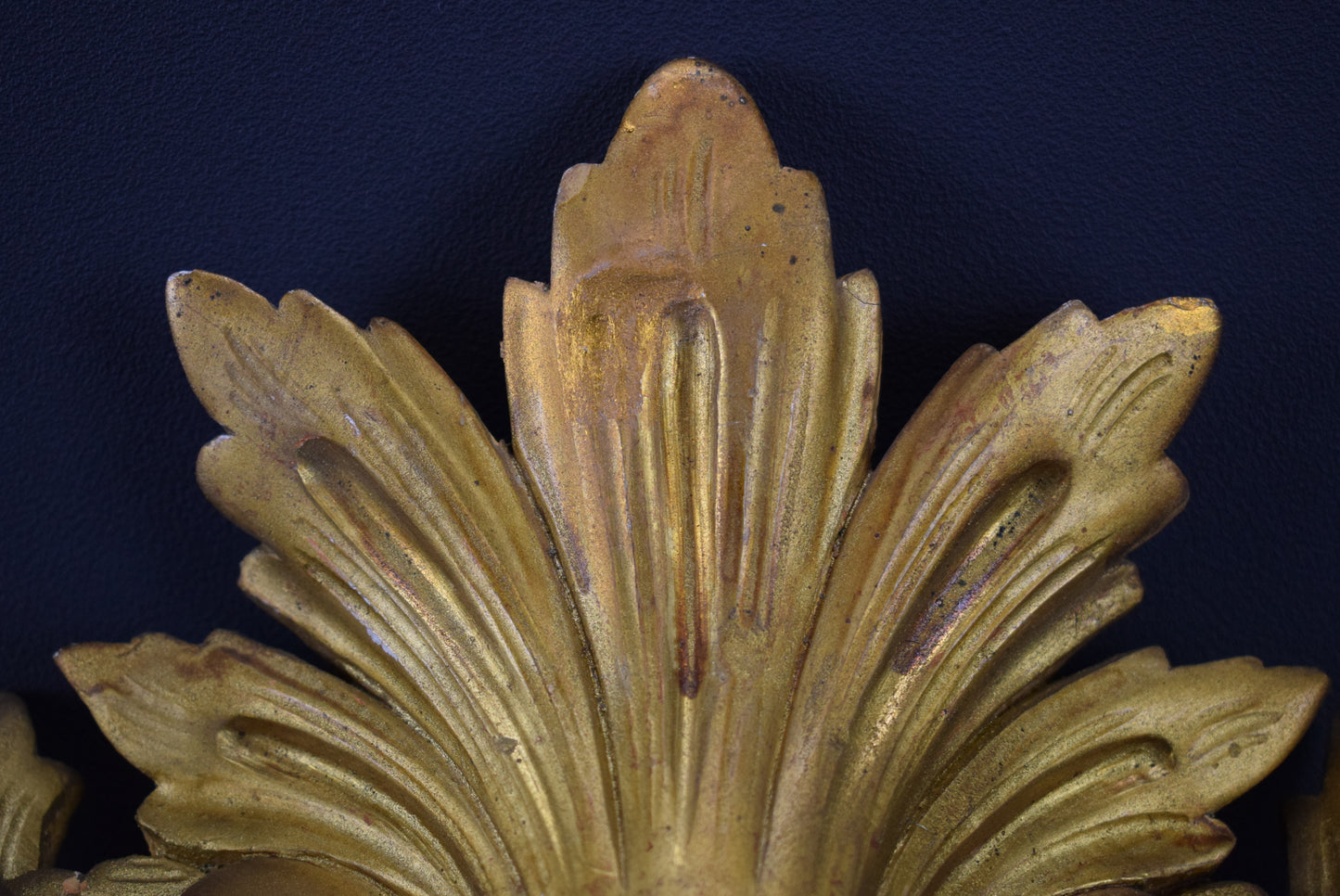 Gilt Wood Pediment - Charmantiques