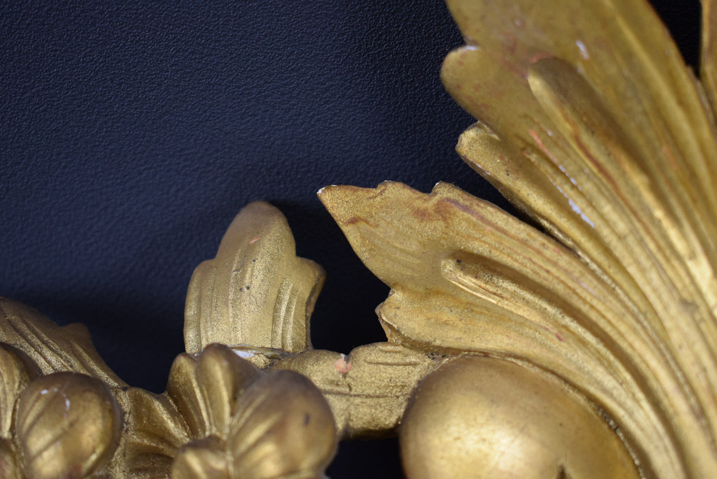 Gilt Wood Pediment - Charmantiques