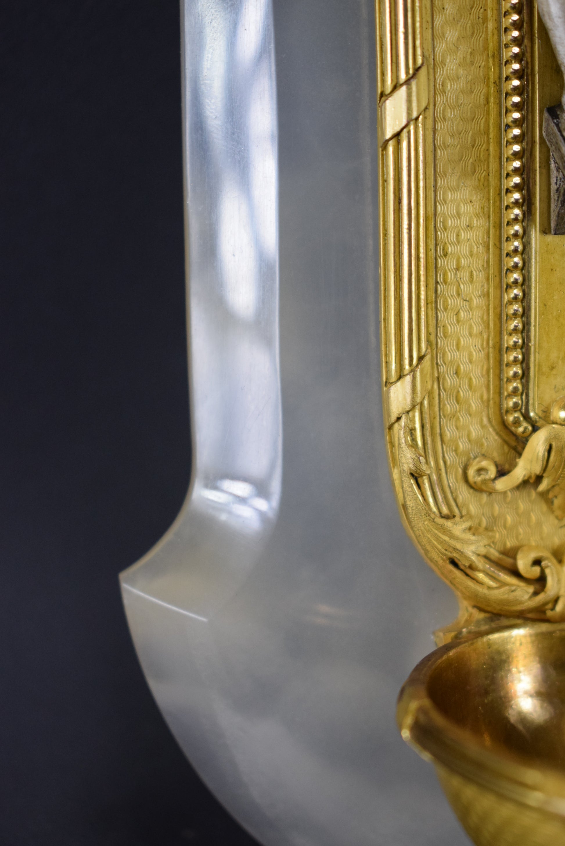 Gold and White Holy Water Font - Charmantiques