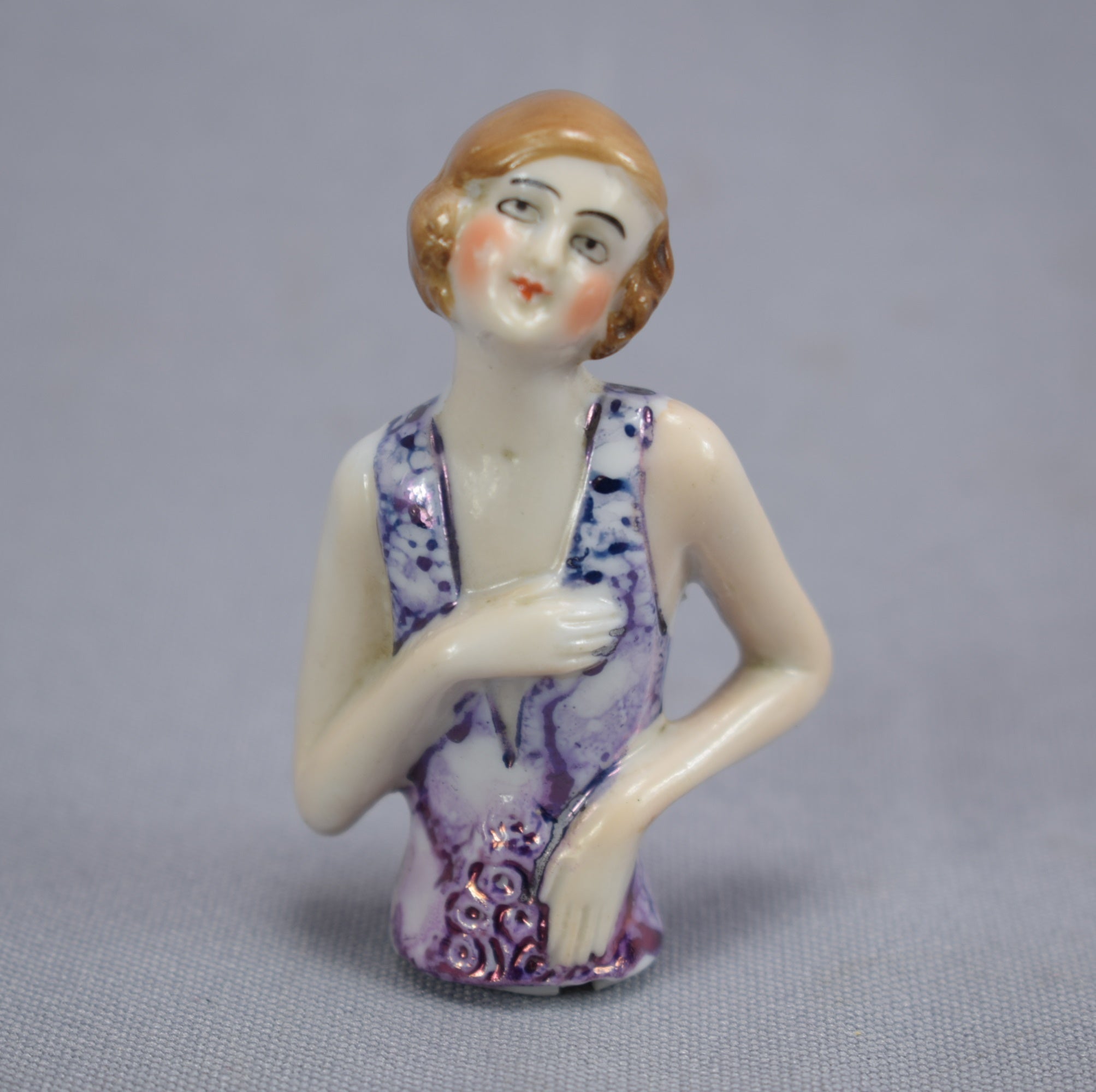 Art Deco Half Doll - Charmantiques