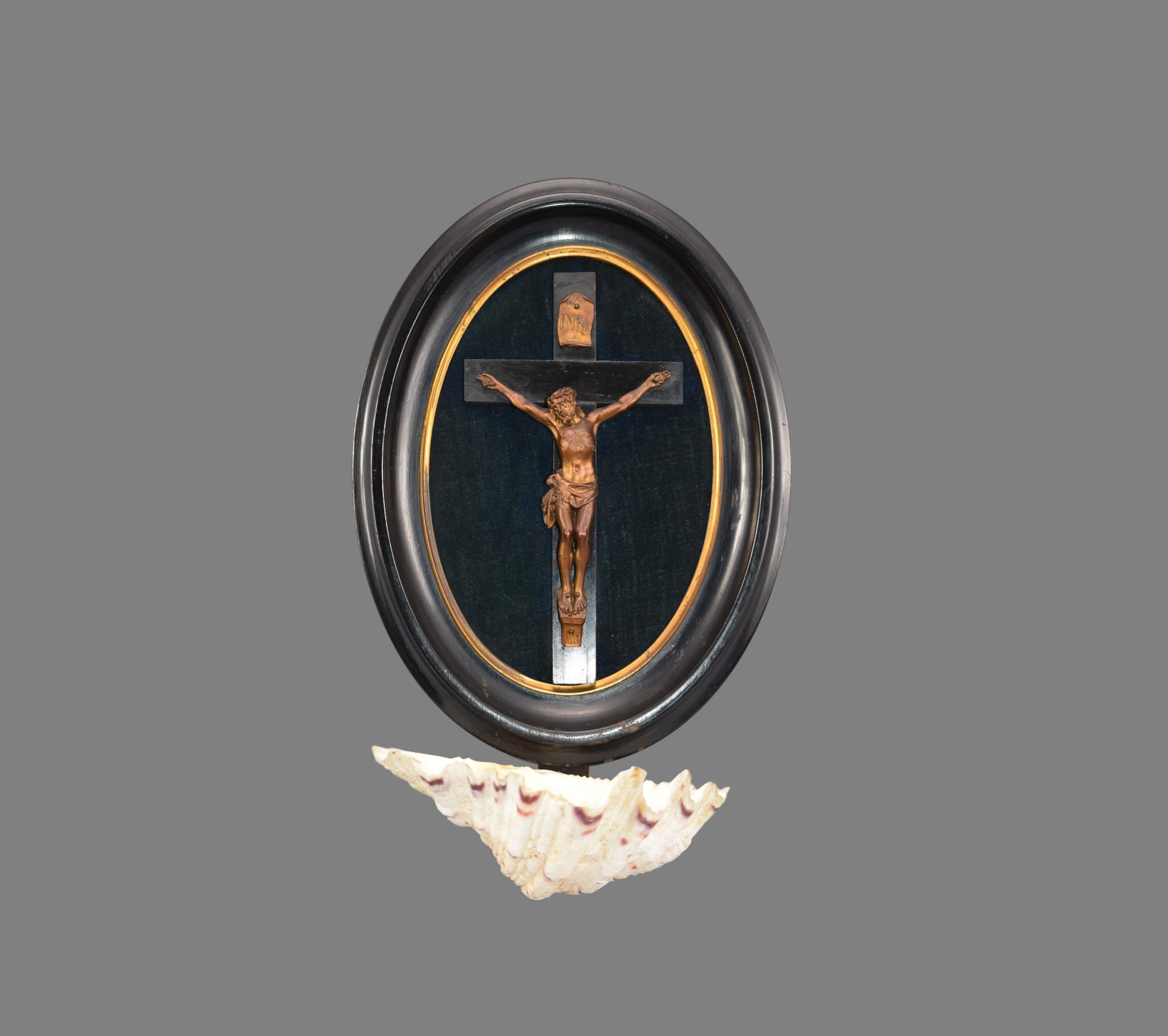 Holy Water Font with Shell Stoup - Charmantiques