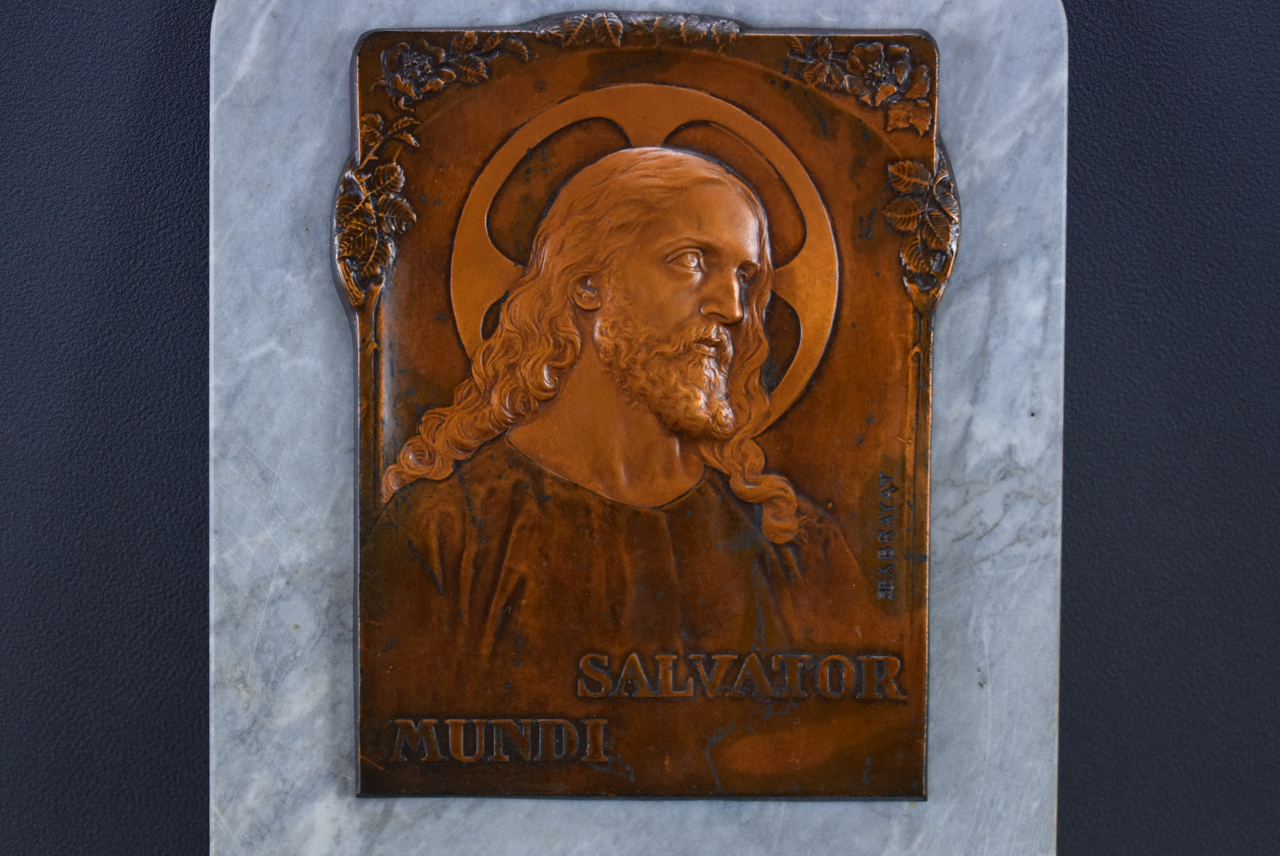 Salvator Mundi Holy Water Font - Charmantiques