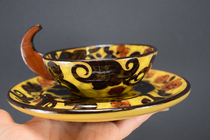 Art Dec Tea Cup and Saucer by MGA Mazzotti Giuseppe Albissola