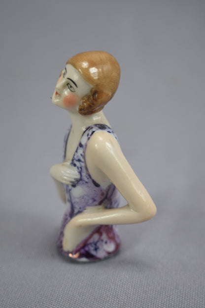 Art Deco Half Doll - Charmantiques