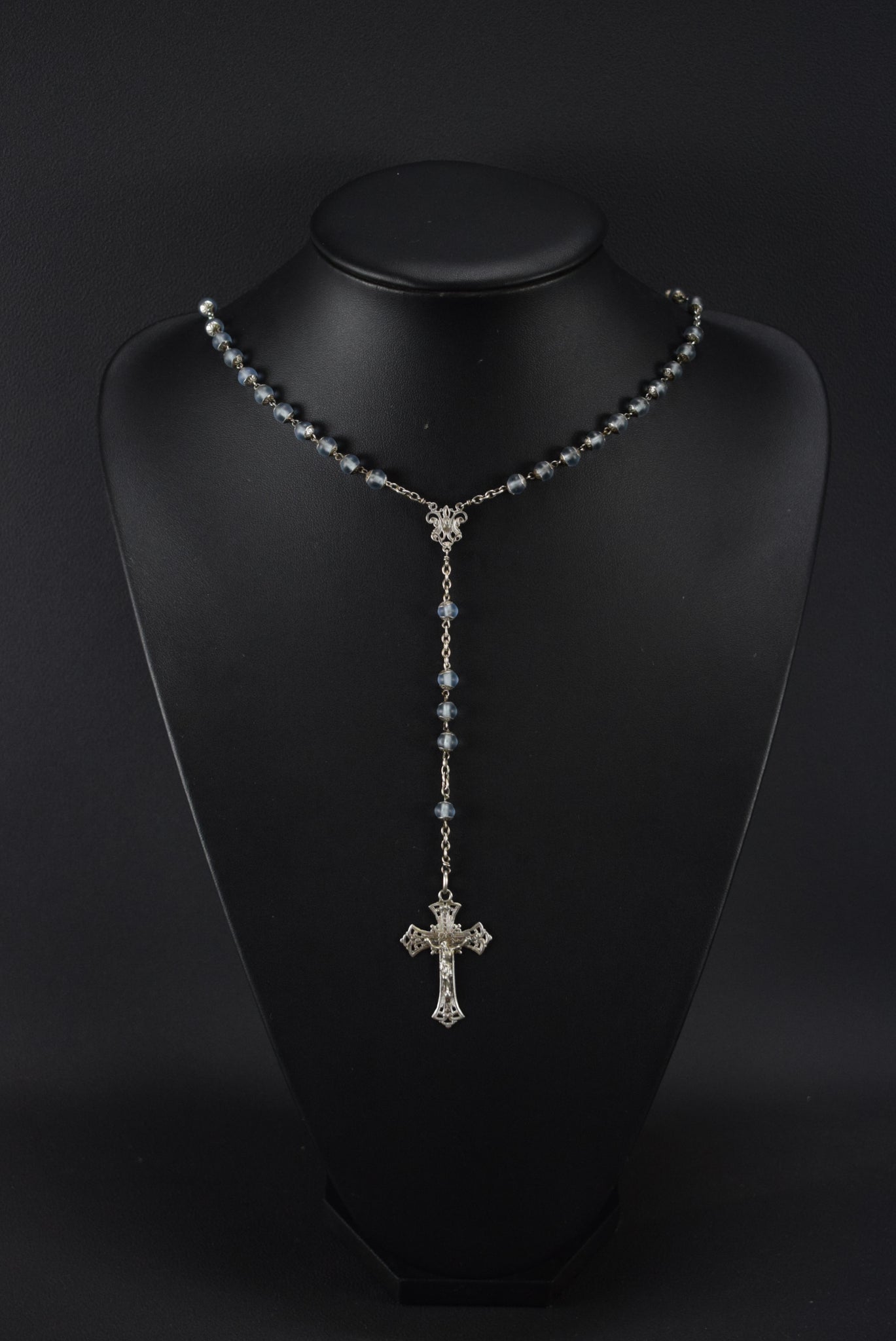All Capped Blue Rosary