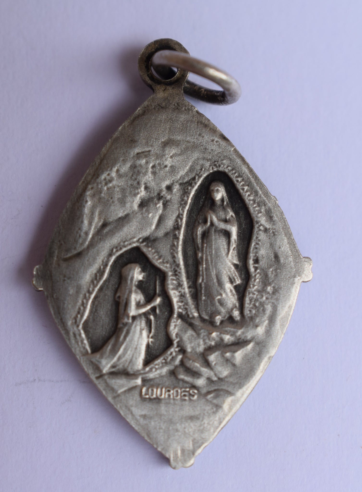 Mary Portrait Lourdes Medal - Charmantiques
