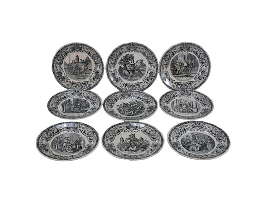 Saint Joan of Arc Life Set of Nine Wall Plates