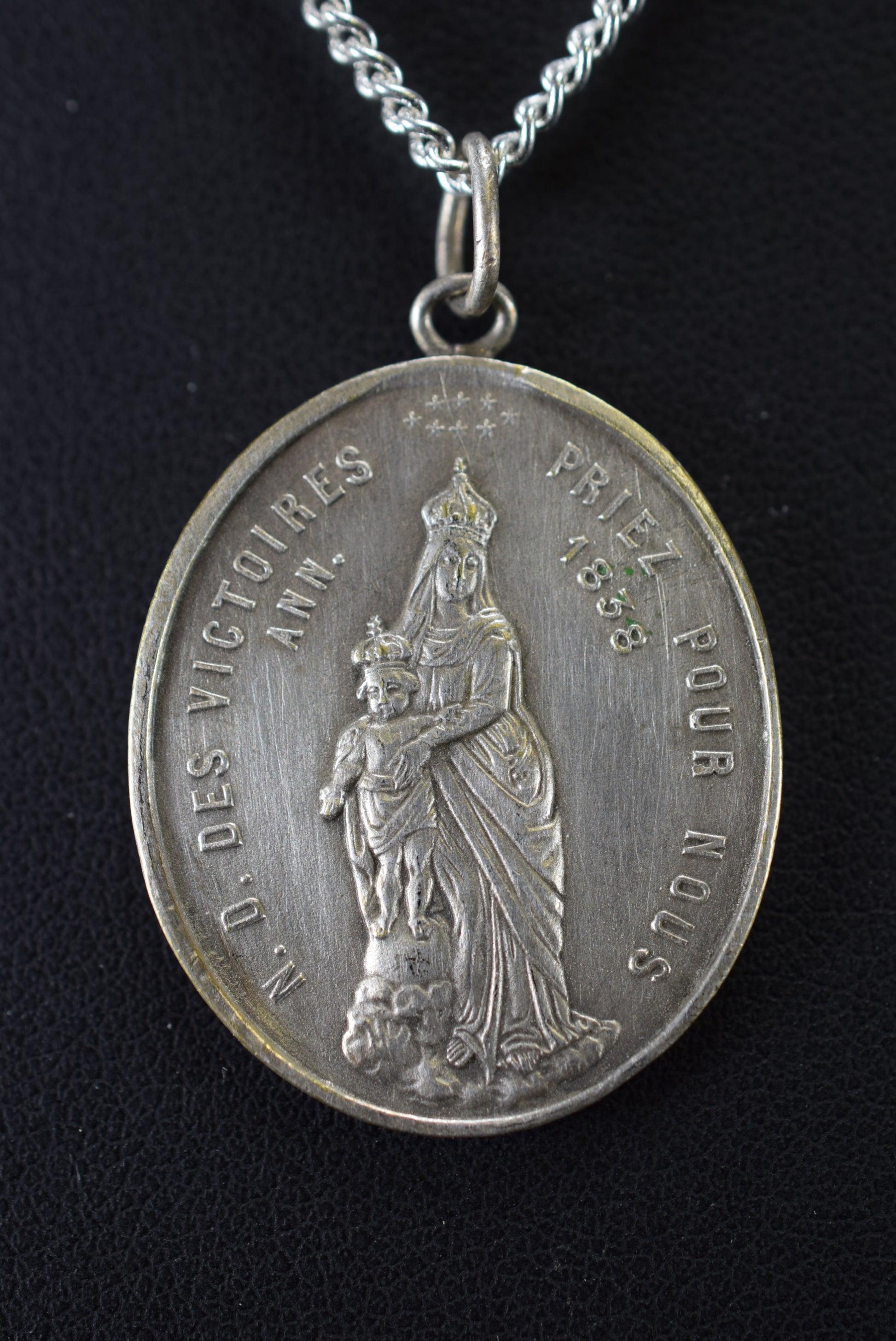 Our Lady of Victory Medal Madonna & Child Pendant