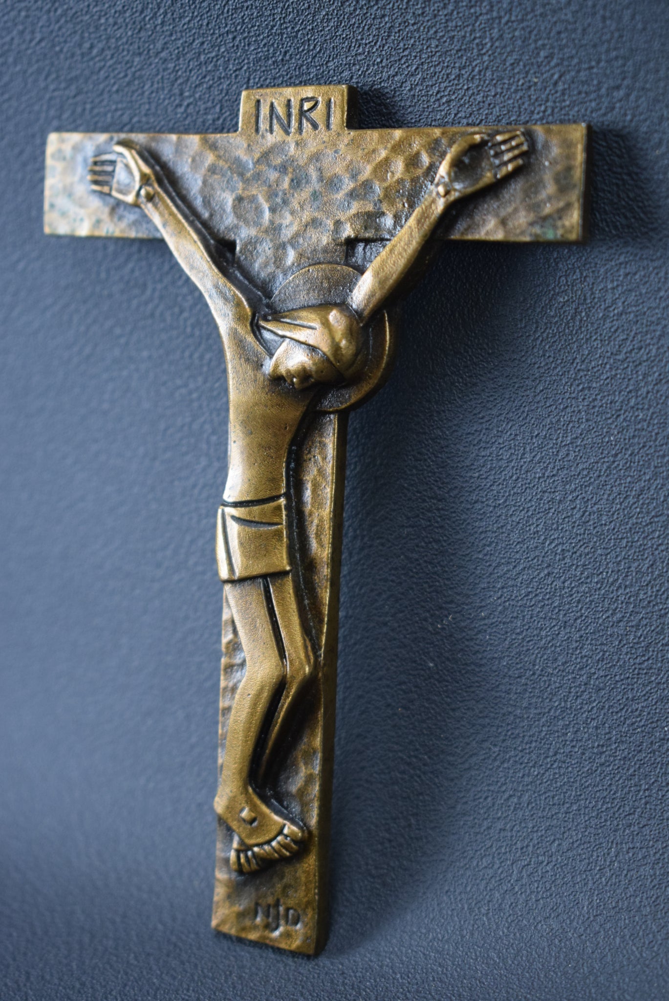 Modernist Small Wall Crucifix