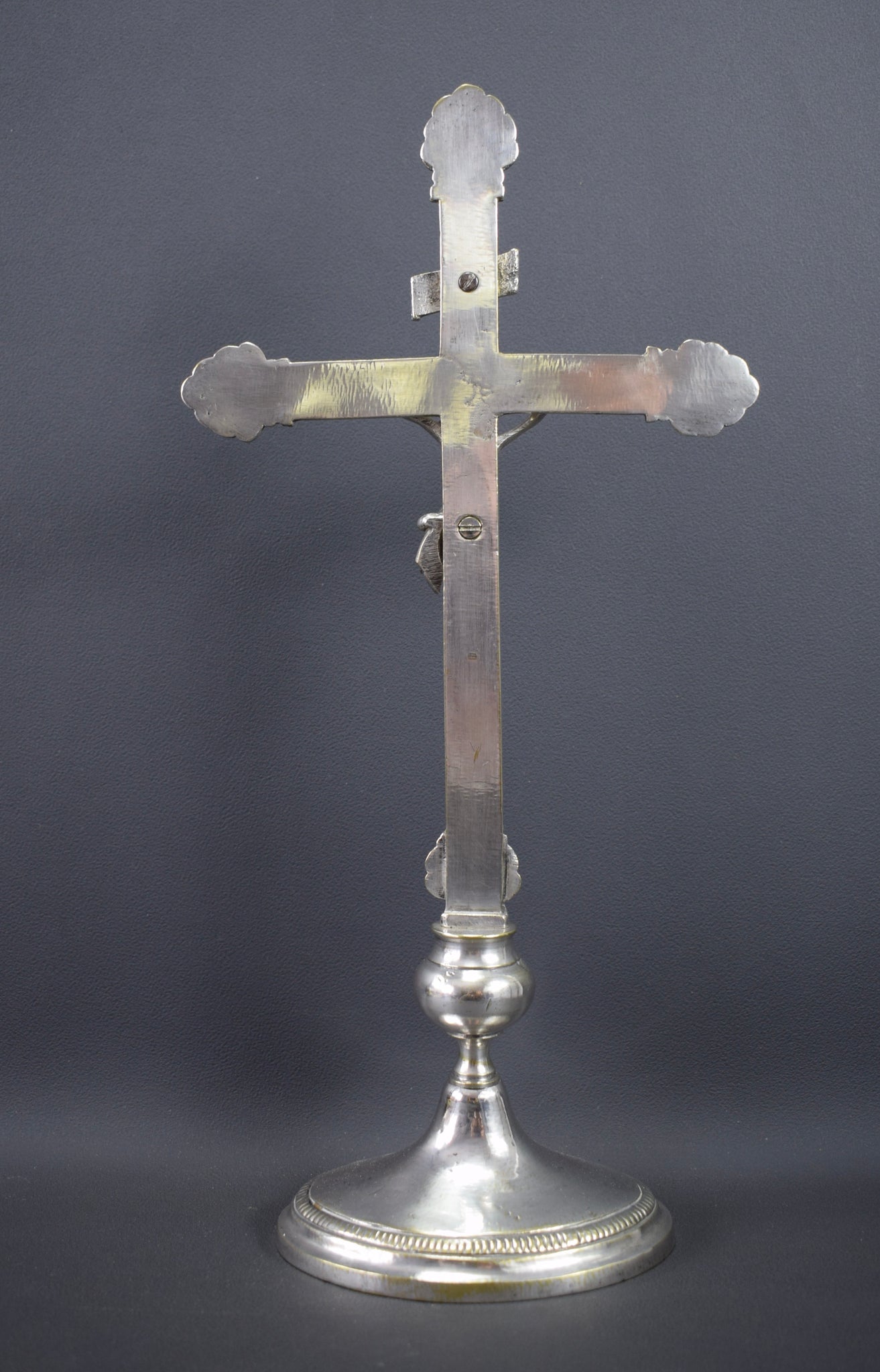 Silver Bronze Crucifix 19th