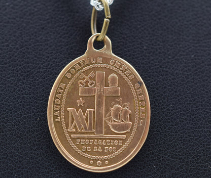 Saint Francis Xavier Rare Medal Patron Saint of Missionaries Pendant