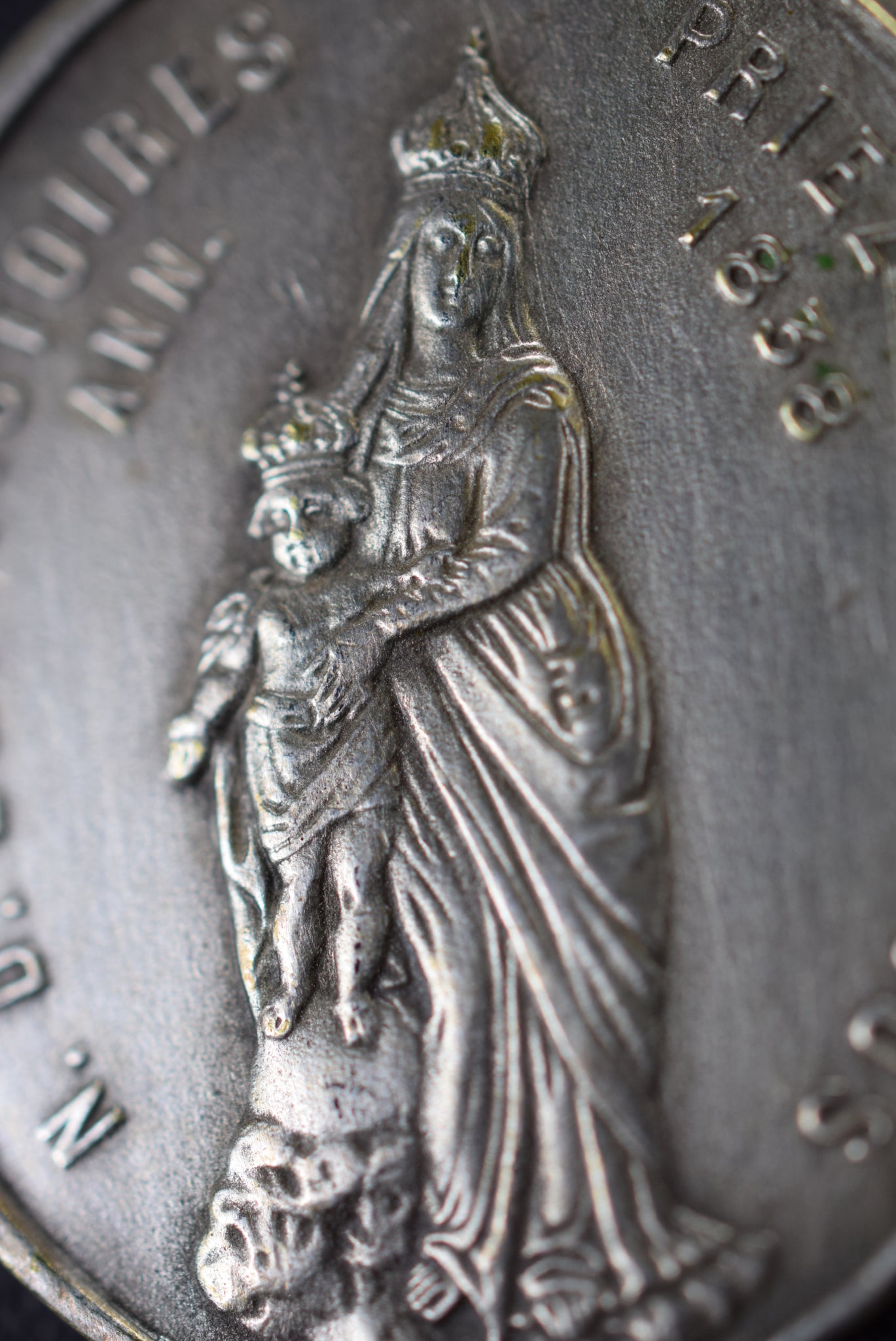 Our Lady of Victory Medal Madonna & Child Pendant