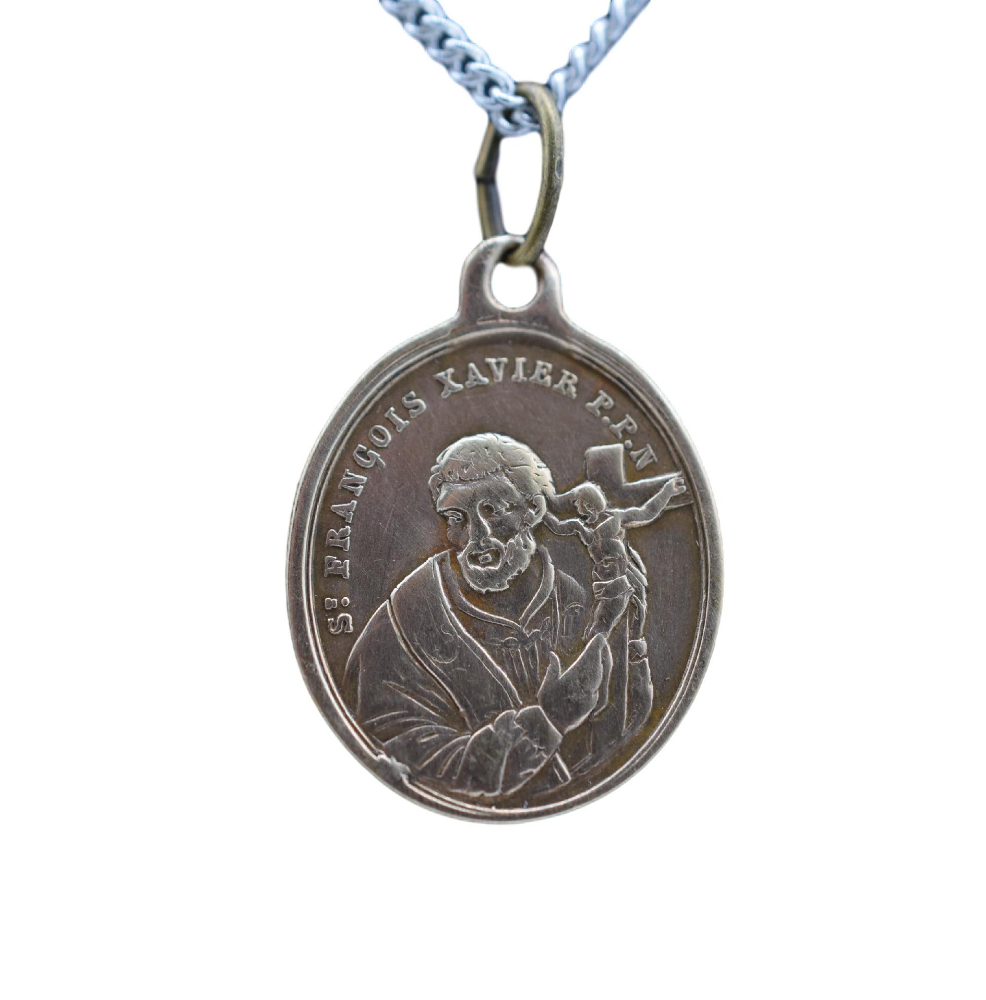 Saint Francis Xavier Rare Medal Patron Saint of Missionaries Pendant