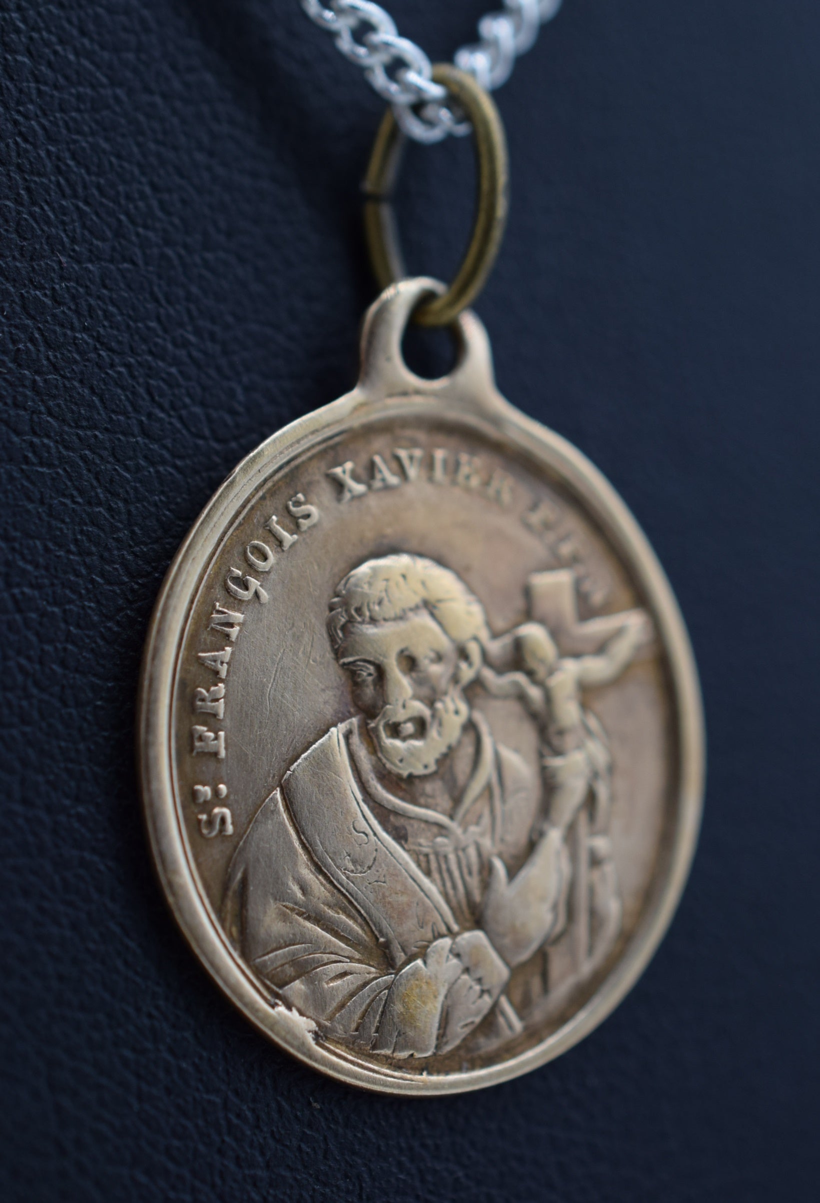 Saint Francis Xavier Rare Medal Patron Saint of Missionaries Pendant