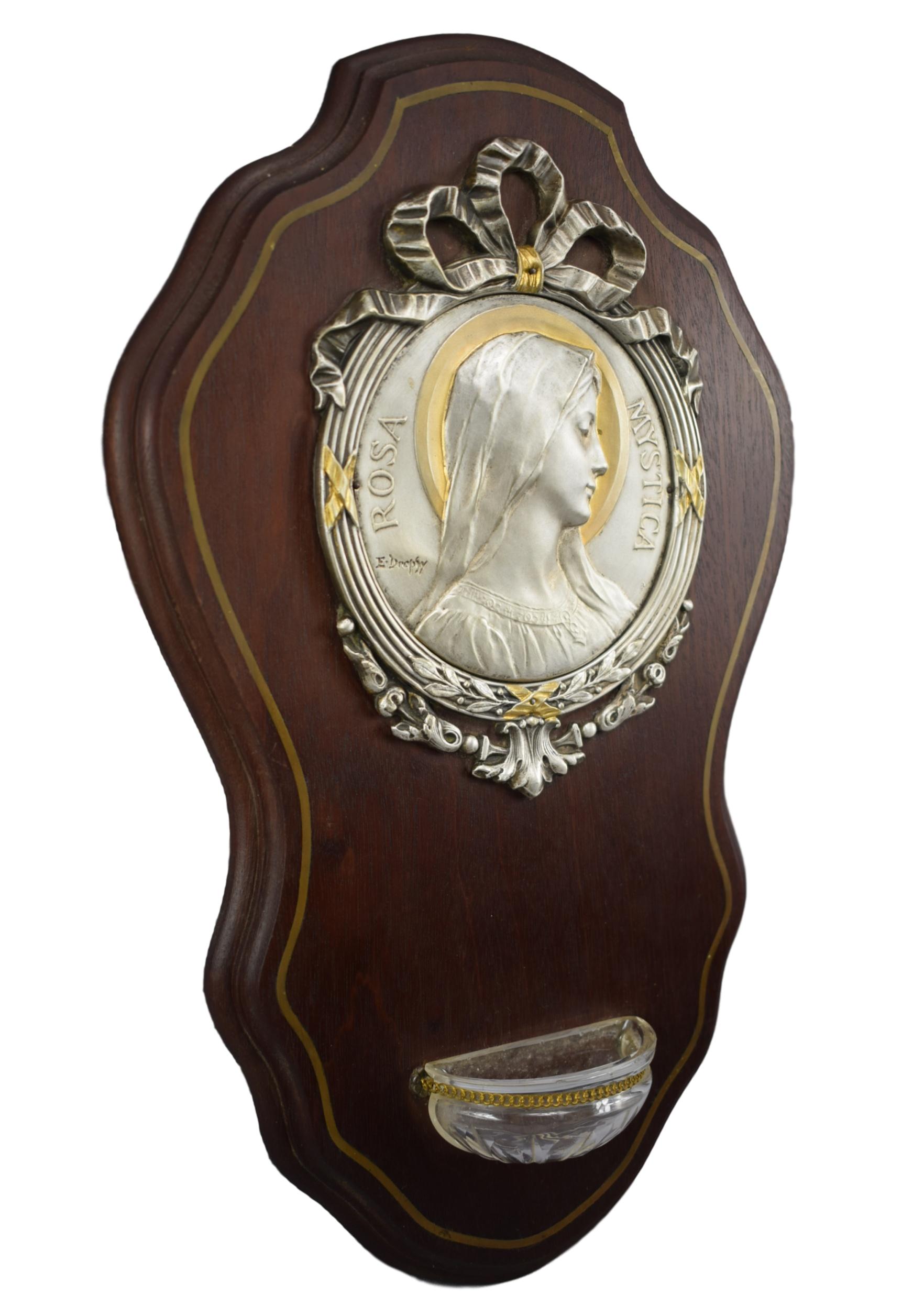 Rosa Mystica Holy Water Font - Charmantiques