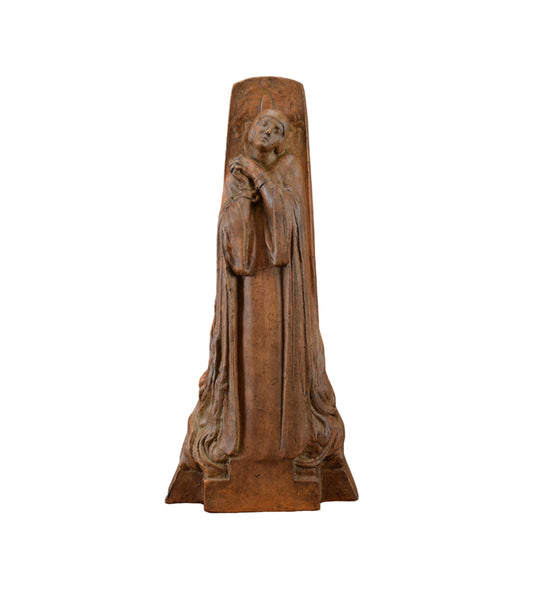 Art Deco Saint Joan of Arc Burning at the Stake Statue by Real Del Sarte