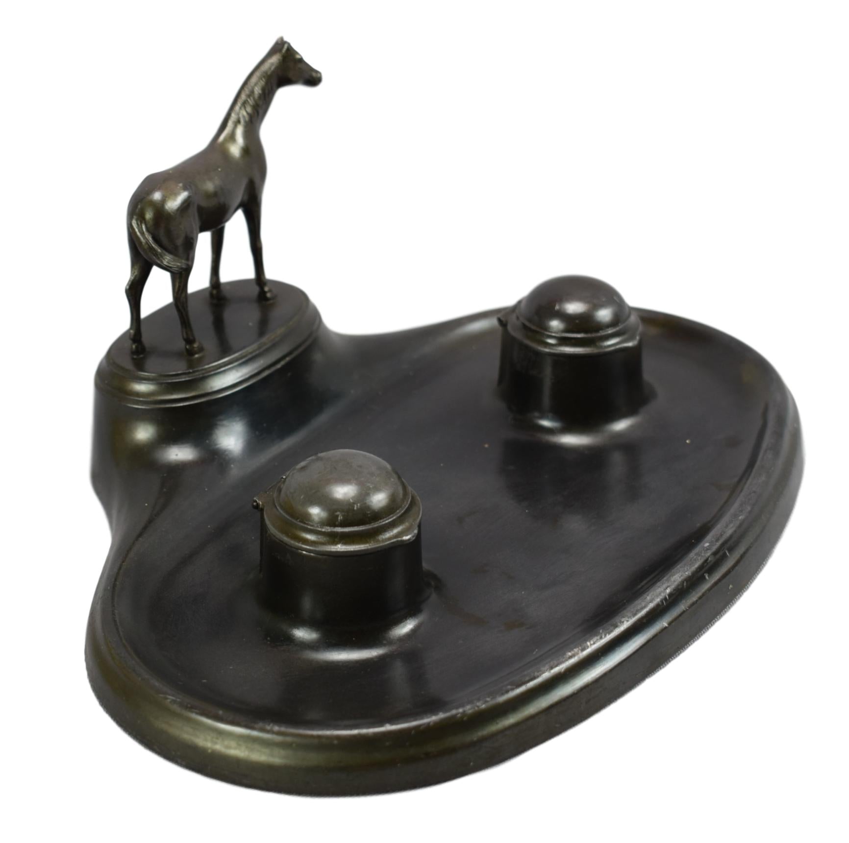 Horse Inkwell - Charmantiques
