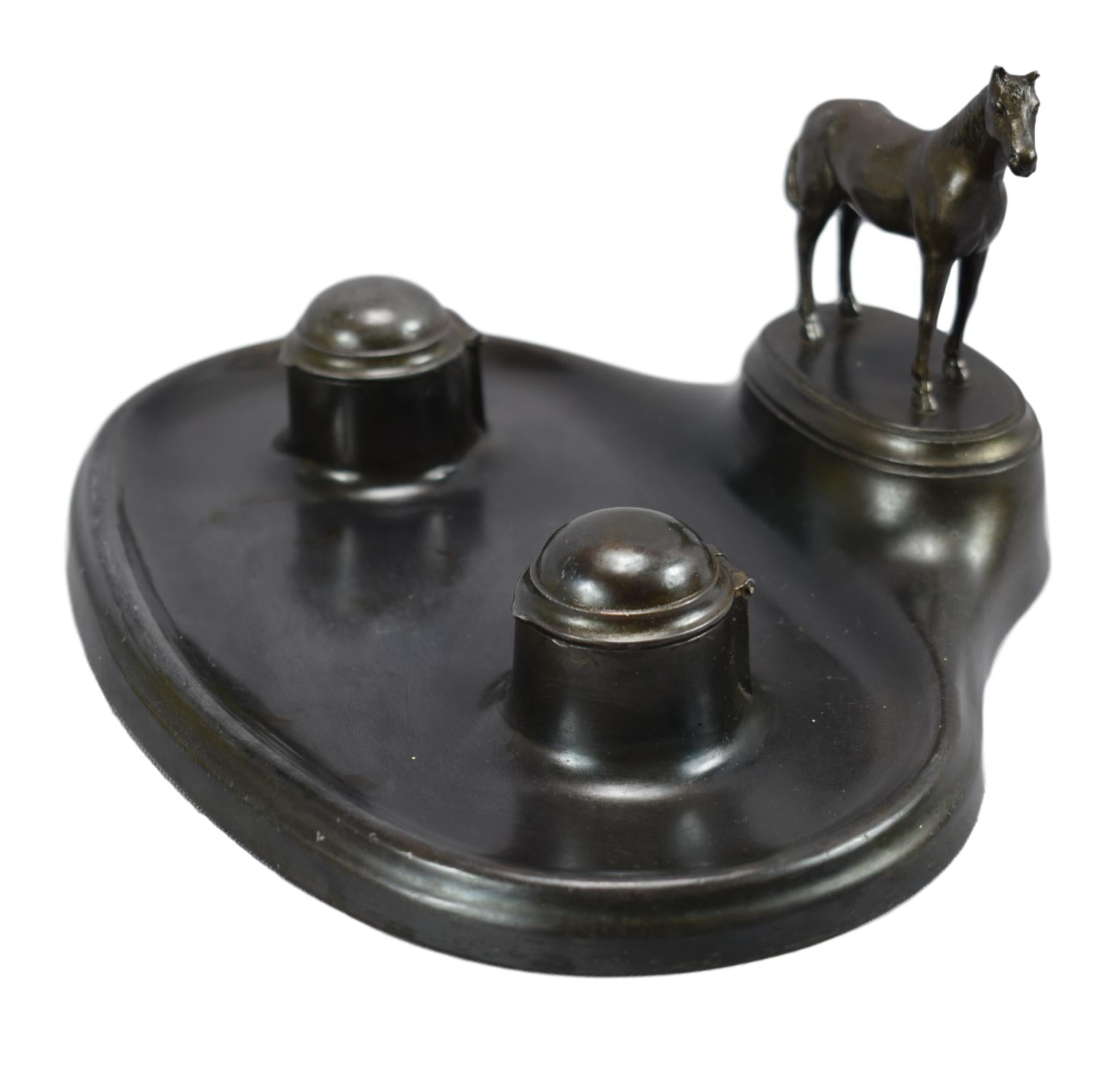 Horse Inkwell - Charmantiques