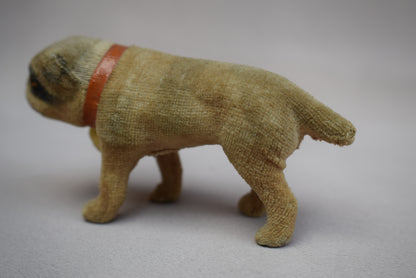 Putz Dog with Yellow Pompom - Charmantiques