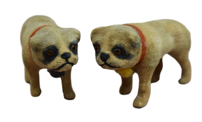 Putz Dog with Yellow Pompom - Charmantiques