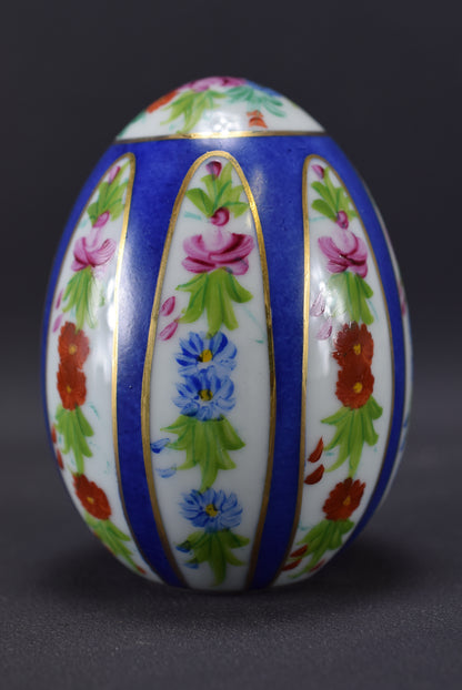 Vintage Hand Painted Limoges Porcelain Egg