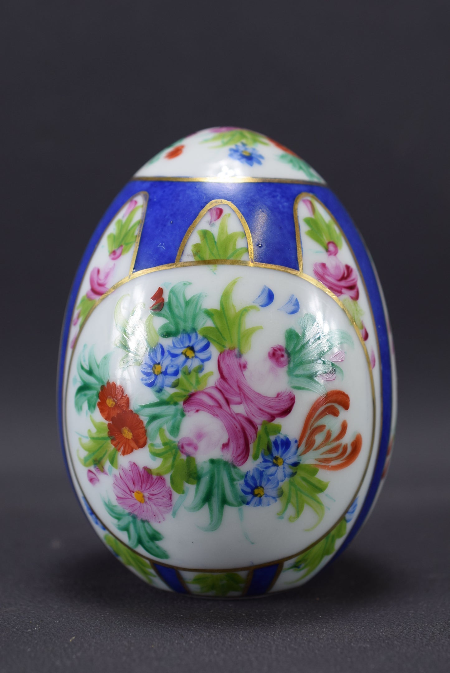 Vintage Hand Painted Limoges Porcelain Egg