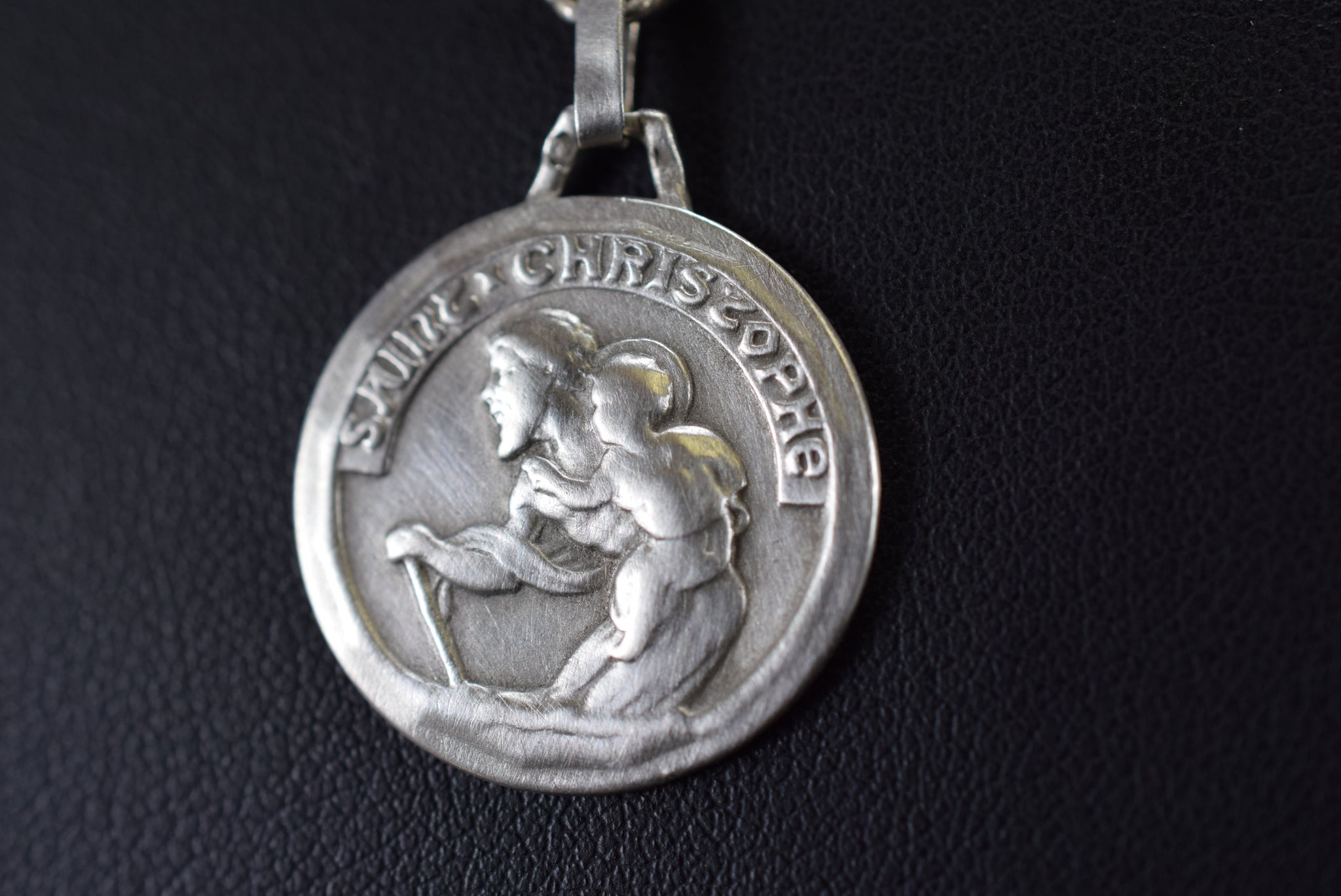 Saint Christopher Sterling Silver Medal Pendant